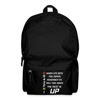 Moto - when life gets you down remember - Sac à dos - noir - Devant