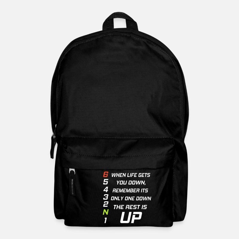 Moto - when life gets you down remember - Sac à dos - noir