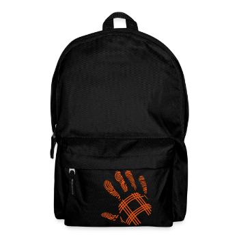 petanque empreinte main - Sac à dos - noir - Devant
