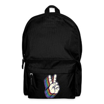 Paix Mondiale Signe de Paix Liberté Humanité - Sac à dos - noir - Devant