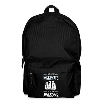 Meerkats Animals Funny - Backpack - black - Front