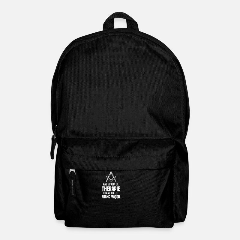 Franc maçon franc maçonnerie humour rigolo - Sac à dos - noir