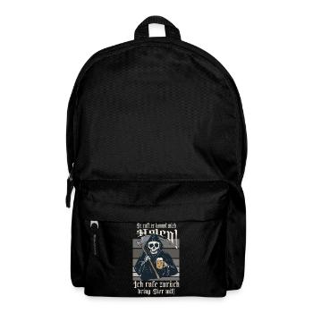 Er ruft ich komm dich holen ! - Rucksack - Schwarz - Vorne