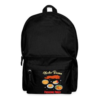 Pinoy Christmas Food Design für stolze Filipinos - Rucksack - Schwarz - Vorne