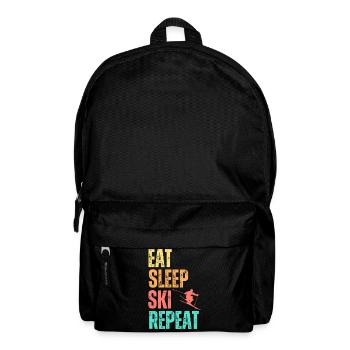 Manger dormir Ski Répéter - Sac à dos - noir - Devant