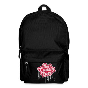 best cousin ever quote - Backpack - black - Front