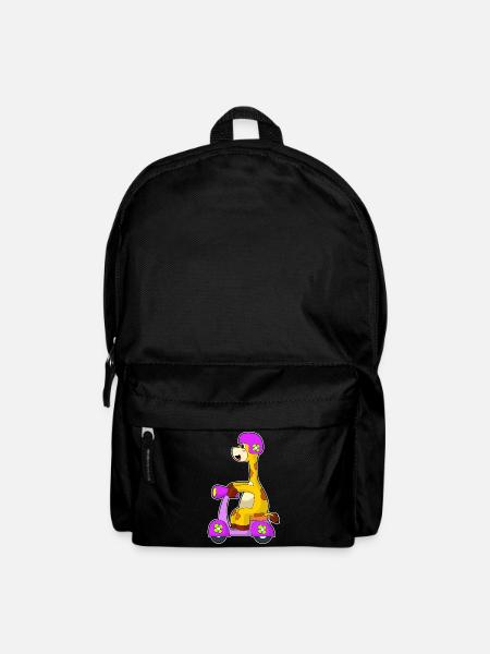 Giraffe Motorroller - Rucksack - Schwarz