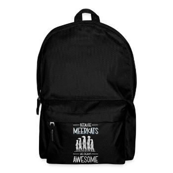 Wildtier Zoo Fell - Rucksack - Schwarz - Vorne