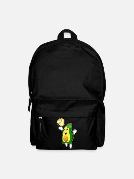Avocado Volleyballspieler Volleyball - Rucksack - Schwarz