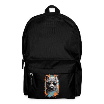 Britische Kurzhaar Katze Cooles Katzen Design - Rucksack - Schwarz - Vorne