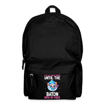 Stocktanz Design für Stabtänzerin - Rucksack - Schwarz - Vorne