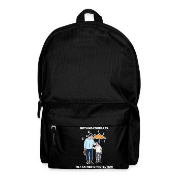 Vatertag Kinderschutz Design - Rucksack - Schwarz - Vorne