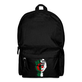 Algerien Flagge Faust Hand Symbol used - Rucksack - Schwarz - Vorne