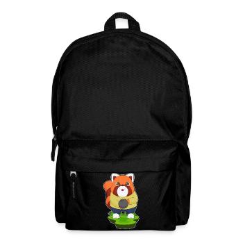 Panda roux Bowling Bowling Ball Sport - Sac à dos - noir - Devant