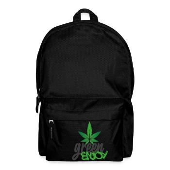 Green Enjoy - Rucksack - Schwarz - Vorne