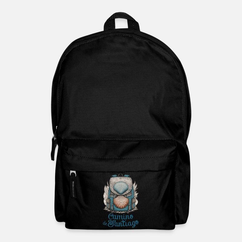 Camino de Santiago, pilgrim, Camino de Santiago - Backpack - black
