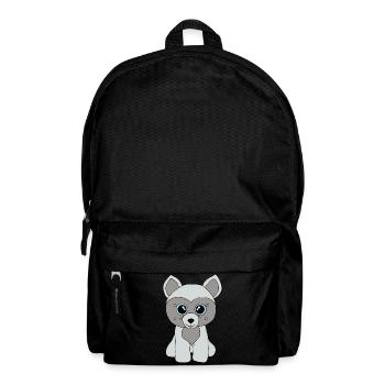 Süßer grauer Hund - Rucksack - Schwarz - Vorne