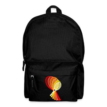 Tennisschläger Racket Tennis Shirt Design - Rucksack - Schwarz - Vorne