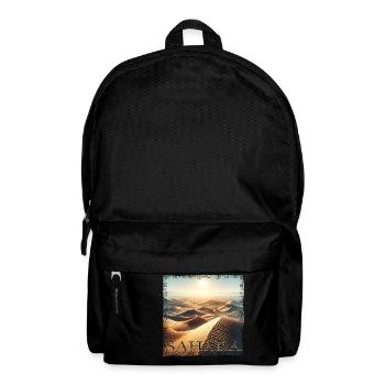 wüste sahara ägypten sahara marokko grunge - Rucksack - Schwarz - Vorne