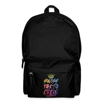 Swiss Party Crew Bunt Schweiz - Backpack - black - Front