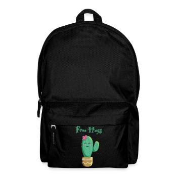 Cute cactus loves hugs - Backpack - black - Front