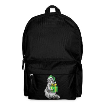 Forfait Noël raton laveur - Sac à dos - noir - Devant
