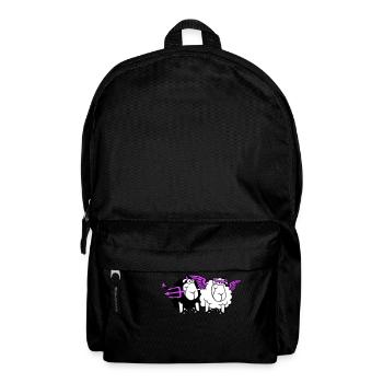 2 Mouton Ange Diable Satan Enfer Mal Paradis Bien - Sac à dos - noir - Devant