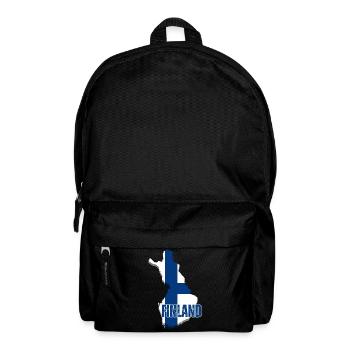 Fierté finlandaise, drapeau de la Finlande - Sac à dos - noir - Devant