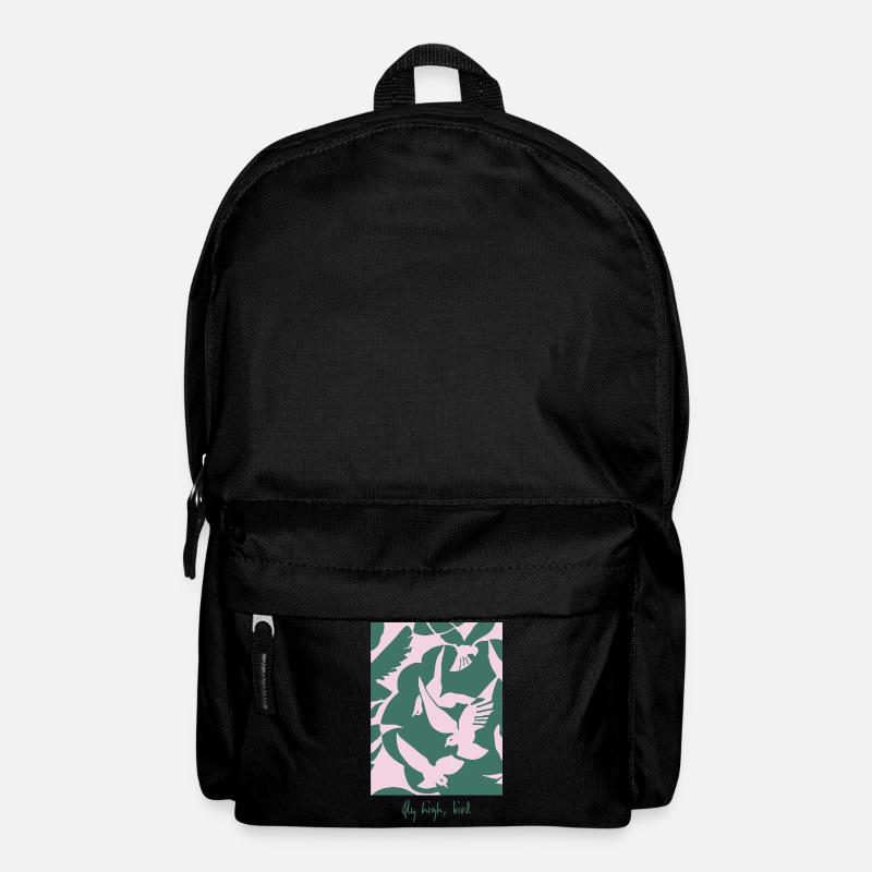 Fly High, Bird – Elegant Bird Design - Backpack - black