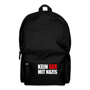 kein sex mit nazis - Rucksack - Schwarz - Vorne