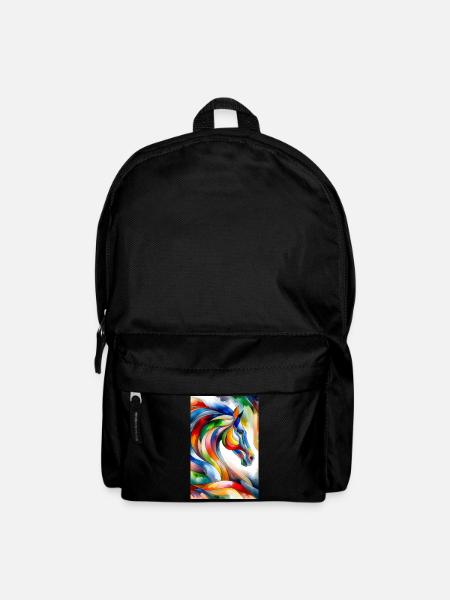 Cheval abstrait - Sac à dos - noir