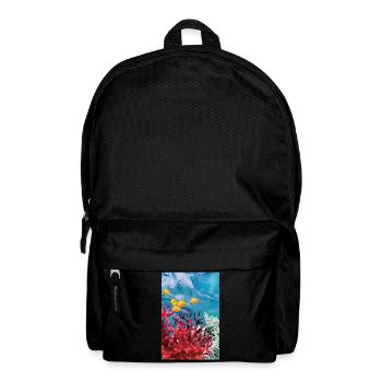 Vibrant Coral Reef Underwater World - Backpack - black - Front