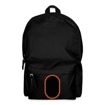 Patch vélo ovale, vélo patch vélo - Sac à dos - noir - Devant