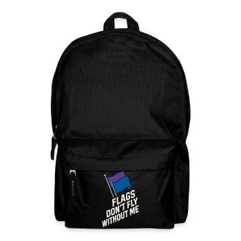 Colorguard Captain Marching Band Flag Twirl Team - Backpack - black - Front