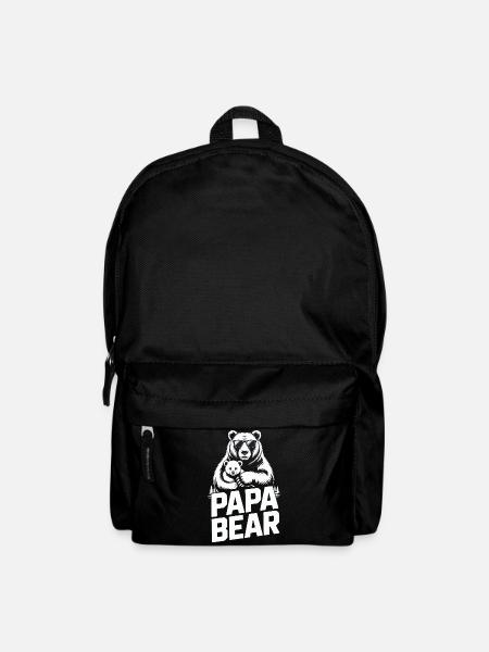 papa bear - Rucksack - Schwarz