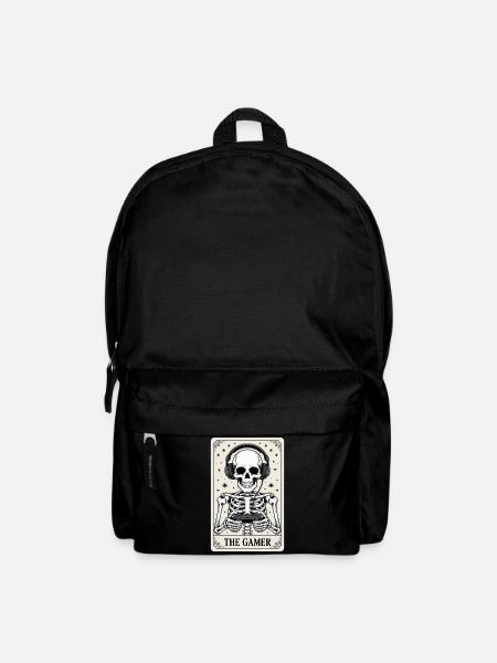 Tarot Card Skeleton Video Game Halloween Gamer - Rucksack - Schwarz