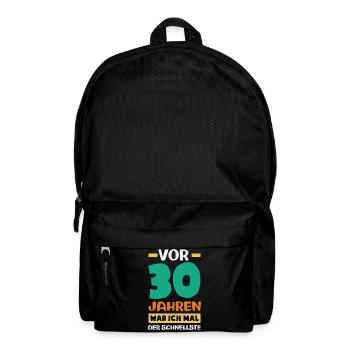 Funny 30th birthday gift - Backpack - black - Front