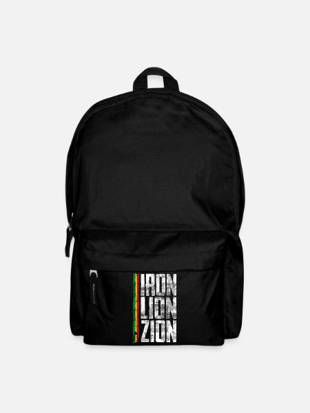 Iron Lion Rastafari Design - Rucksack - Schwarz