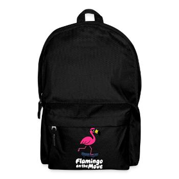 Flamingo on the Move Skate - Rucksack - Schwarz - Vorne