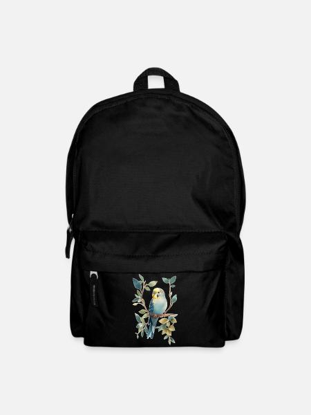 Wellensittich - Rucksack - Schwarz