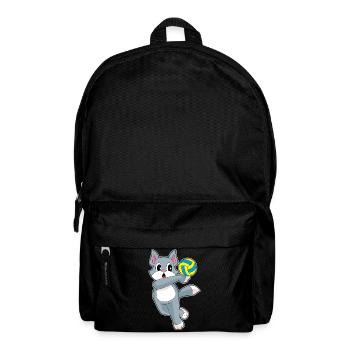 Chat Joueur de Volley-ball Volley-ball Sport - Sac à dos - noir - Devant