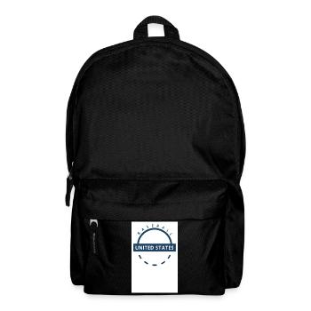 Baseball USA Emblem - Rucksack - Schwarz - Vorne