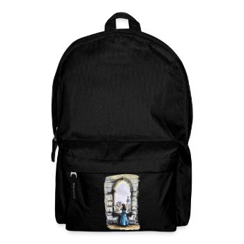 Rêve de fenêtre de château de conte de fées - Sac à dos - noir - Devant