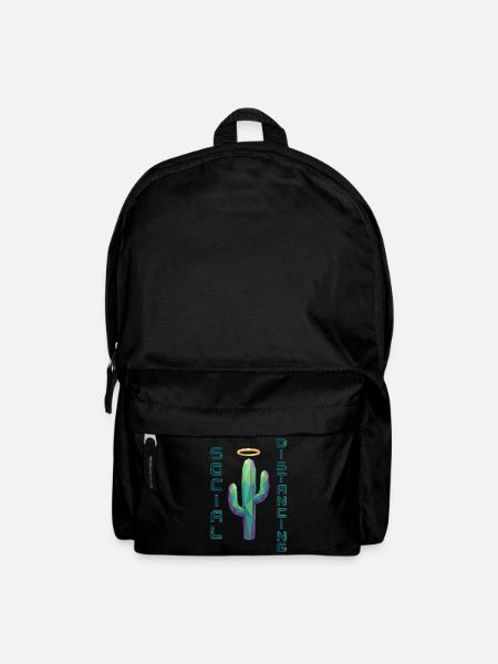 Social Distancing Kaktus - Rucksack - Schwarz