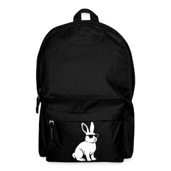 Cool Bunny Sunglasses Vintage Vector - Backpack - black - Front