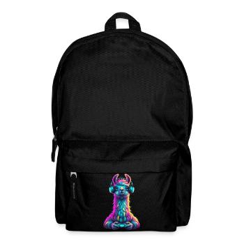 Llama Gaming Animal Video Games Funny Llama - Backpack - black - Front