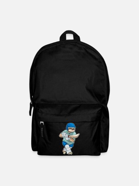 Faultier Cricket Cricketschläger Sport - Rucksack - Schwarz