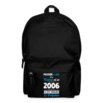 Geboren 2006 – Naht der Perfektion näher - Rucksack - Schwarz - Vorne