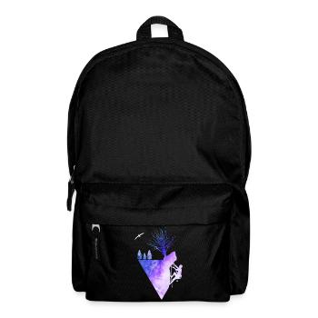 Rock Climbing Nature Watercolor Silhouette - Rucksack - Schwarz - Vorne