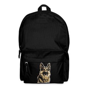 Deutscher Schäferhund - Rucksack - Schwarz - Vorne